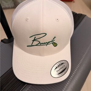 White Bumpit Snapback Hat